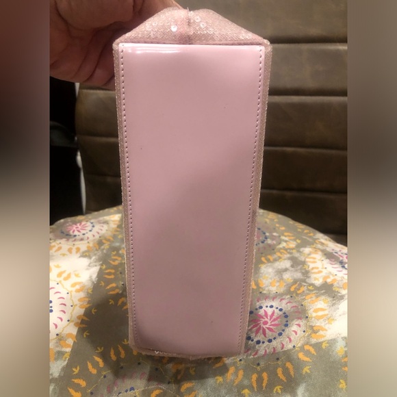 Prada Light Pink Small Sequin Mesh Tote with Matching Wristlet ๐ - Picture 9 of 16